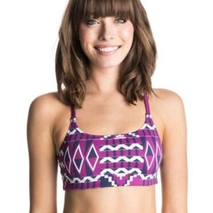ROXY PURPLE AZTEC SMALL SPORTS BRA